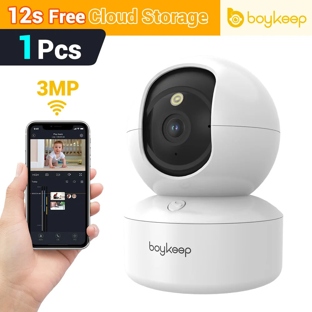 BoyKeep 3MP Smart WiFi Security Camera