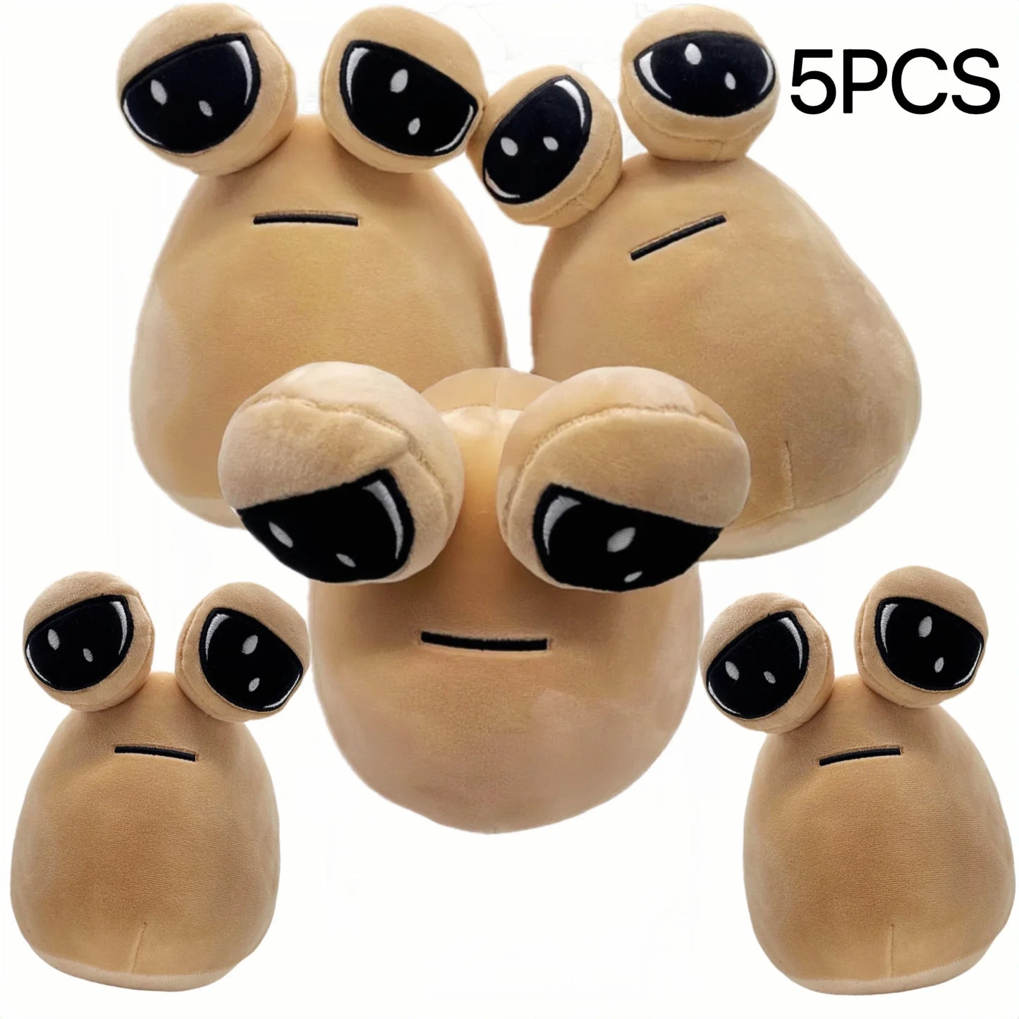 Alien Pou Plush Toy – Cute Emotion Alien Plushie