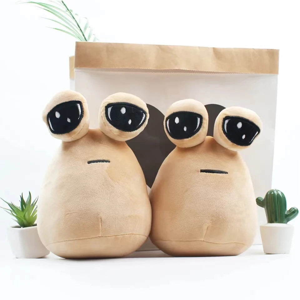 Alien Pou Plush Toy – Cute Emotion Alien Plushie